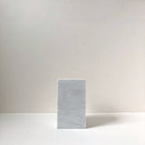 White marble block: tall