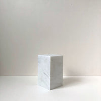 White marble block: tall
