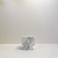 White marble object: large