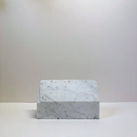 White marble plinth