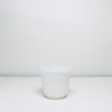 Bobble white milk glass bowl