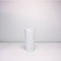 Texture milk glass vase