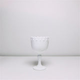 White milk glass goblet
