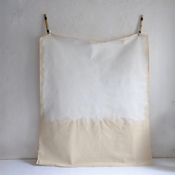 White painted canvas