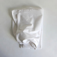 Simple white cotton tablecloth