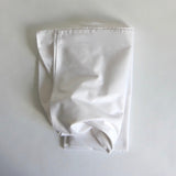Simple white cotton tablecloth