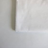Simple white cotton tablecloth