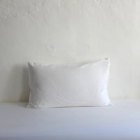 White cotton mix housewife pillow case