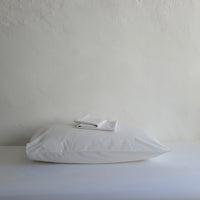 White cotton mix housewife pillow case