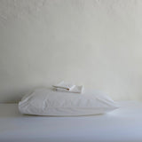 White cotton mix housewife pillow case