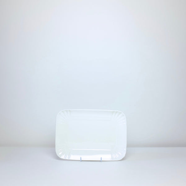 White ceramic tray