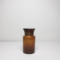 Vintage brown glass chemistry bottle