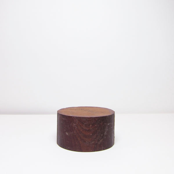 Waxed wood plinth