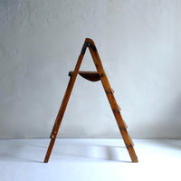 Vintage wood ladder with ledge