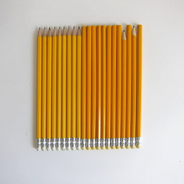 Yellow school pencils