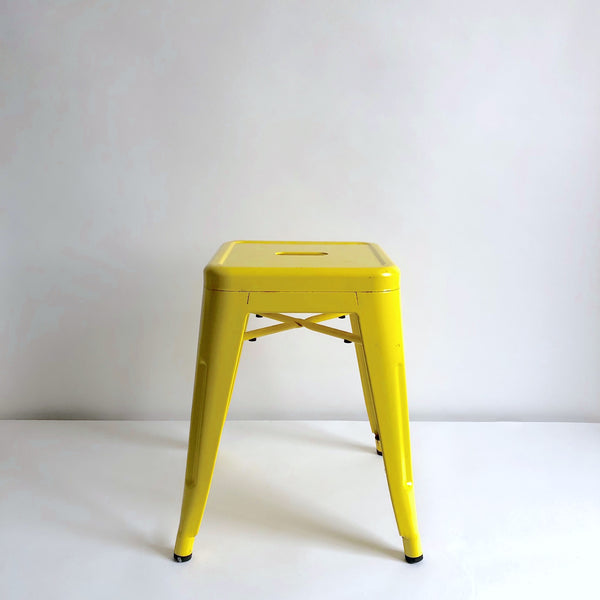 Yellow tolix style stools