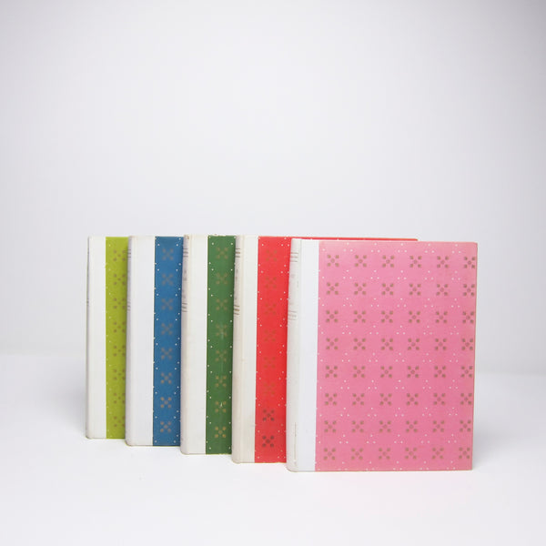 Set of 5 bright vintage book