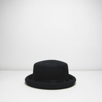 Black bowler hat