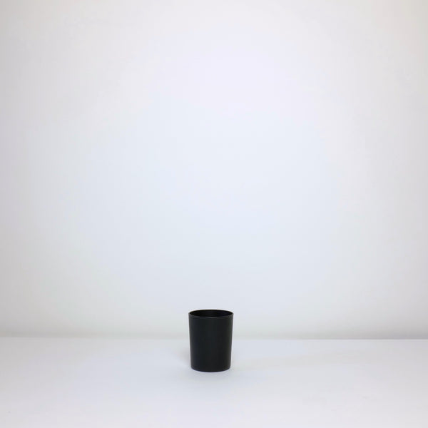 Black frosted glass tumbler