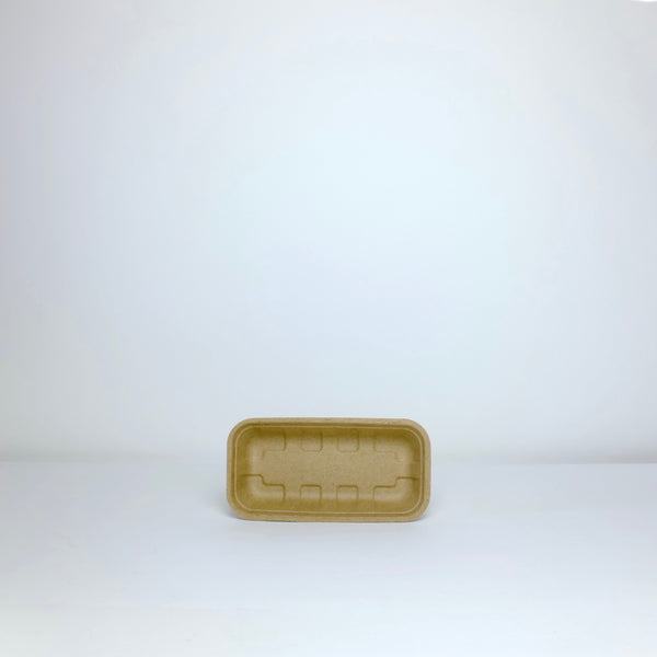 3 Brown cardboard trays