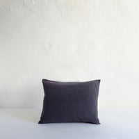 Charcoal linen cushion