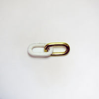 Marble + gold chain link