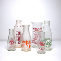 Vintage Peplaus milk bottle