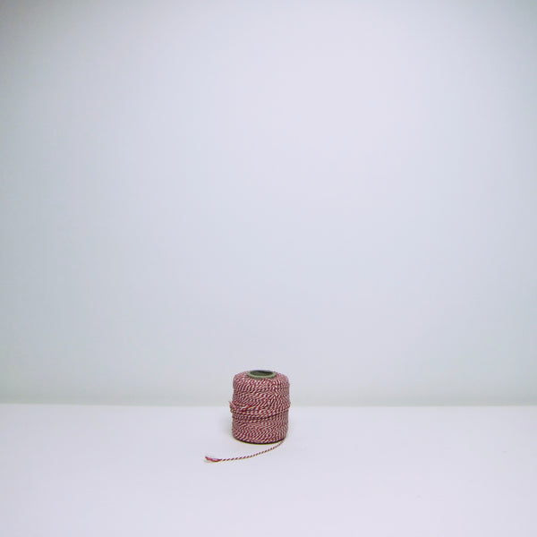 Red + White cotton twine