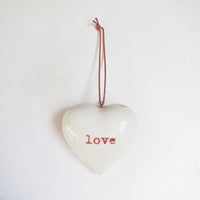 Ceramic LOVE heart
