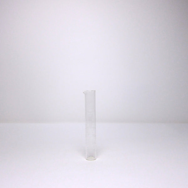 Clear glass test tube: 18cmH