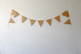 Kraft triangle bunting