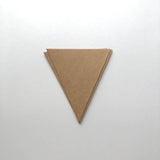 Kraft triangle bunting