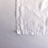 White linen napkin