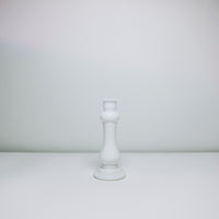 Milk glass candle holder